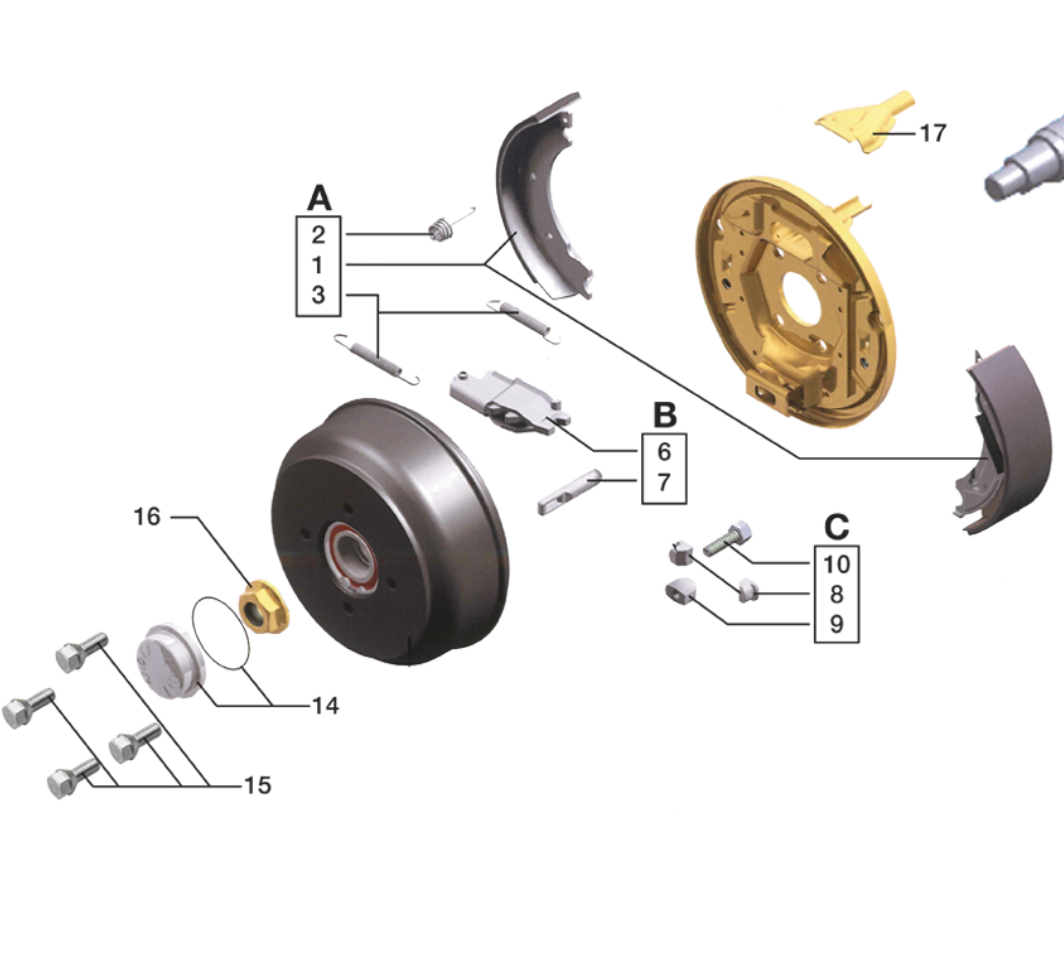 KIT FREIN COMPLET 1800KG