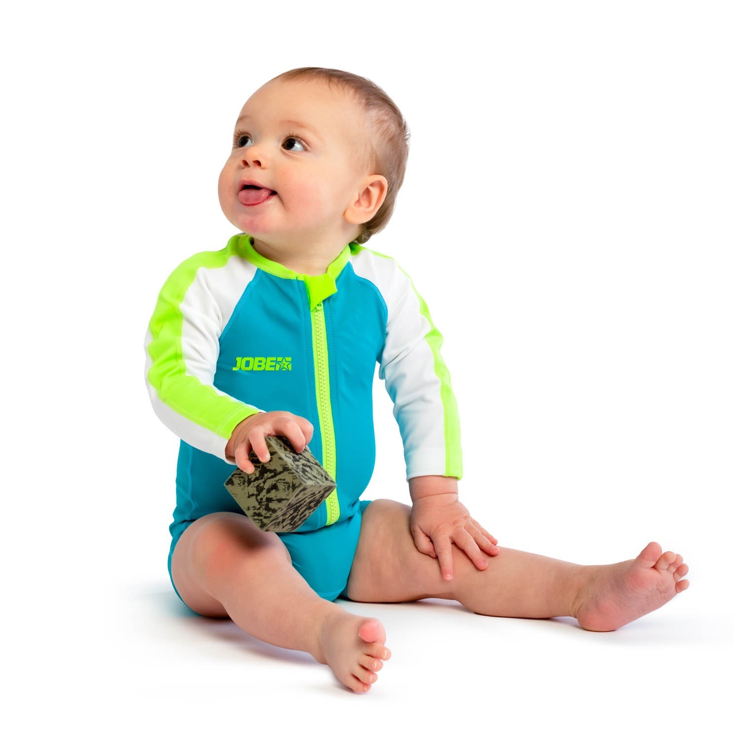 JOBE RASH GUARD MANCHES COURTES ENFANT BLANC